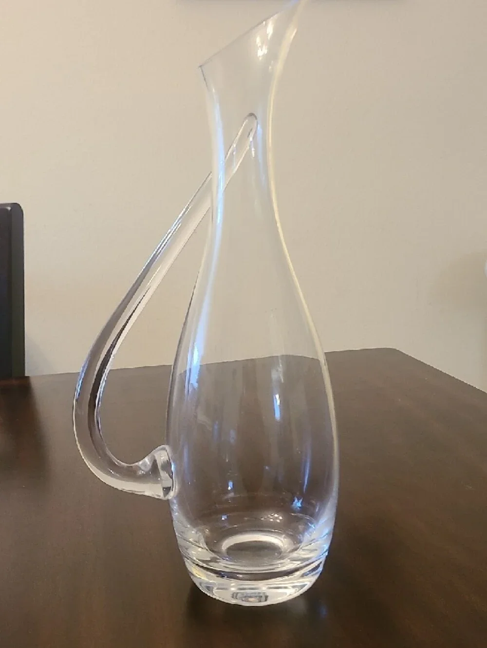 Clear Glass Wine Decanter Tilt Handle - Capacity 1000 ml